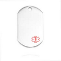 Stainless Steel Medical Dog Tag Large Pendant